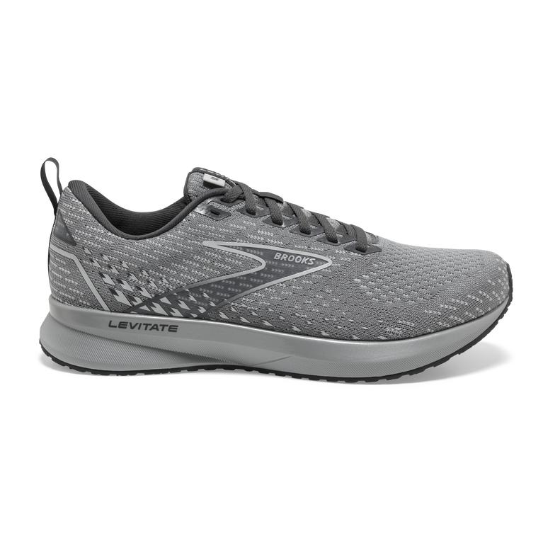 Brooks Levitate 5 Road Running Shoes - Women's - Grey/Oyster/Blackened Pearl (27309-GZCA)